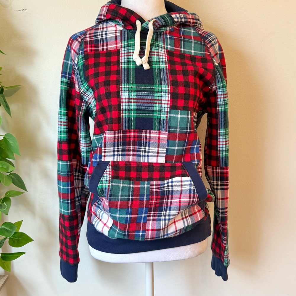 Patchwork Plaid Hoodie